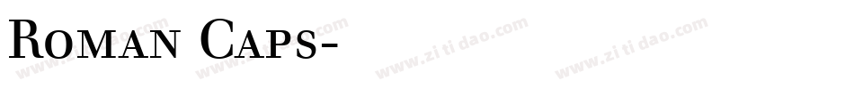 Roman Caps字体转换